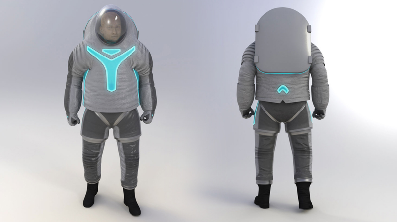 Illustration for article titled NASA reveals its next generation Tron spacesuit